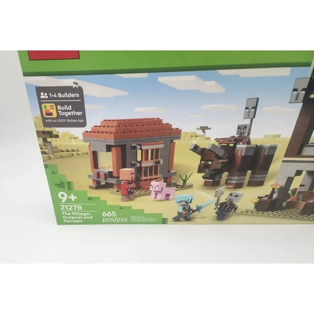 LEGO Minecraft 21278 The Pillager Outpost and Ravager 665 pcs Set New Sealed
